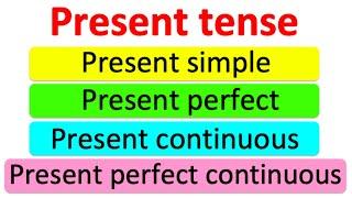 Learn the PRESENT TENSE in 4 minutes  Learn with examples