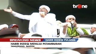 BREAKING NEWS Takbir Dan Shalawat Menggema Habib Rizieq Sambut Ribuan Massanya  tvOne