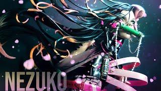 Resin Figurine Demon Slayer NEZUKO 3000 CYBERDEMON  Cyberpunk Girl  OOAK BJD Figurine Repaint