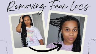 HOW TO SAFELY REMOVE FAUX LOCS - NO DAMAGE REUSE  YOUR LOCS