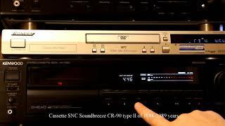 SNC SoundBreeze CR-90 cassette of 1988-1989 years - testing тест кассеты