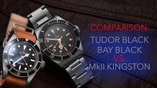 COMPARISON Tudor Black Bay Black VS  MkII Kingston. Two dive watches based around 1950s Submariners