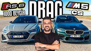 1000 Beygir Audi RS6 VS BMW M5 CS  Drag Yarışı