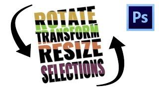 How to rotate resize and transform selections and layers in Photoshop  Photoshop Tutorial 2020