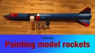 How to paint model rockets and achieve a glossy finish