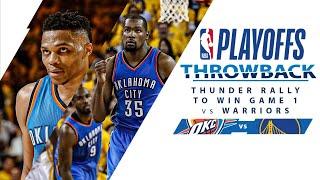 Thunder Rally For Surprise Win At Golden State In 2016 WCF Game 1  Full Classic Game - 5.16.16