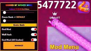 World Records Score in Snake. Io Mod Menu Gameplay  New Snake Io Video 2023#modmenu