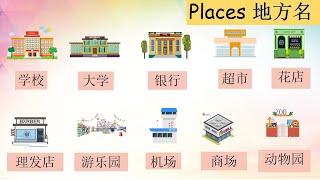 Places Name Basic Chinese Mandarin 学中文 – 地方名