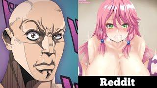 Redo of Healer Female Edition  Anime vs Reddit the rock reaction meme