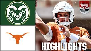 Texas Longhorns vs. Colorado State Rams  Full Game Highlights  ESPN College Football