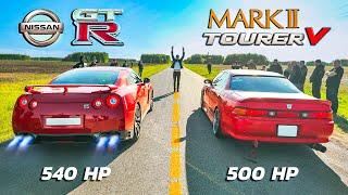 ЯПОНСКАЯ РАЗБОРКА GT-R Nissan vs TOYOTA Mark II vs Subaru WRX Sti + Acura MDX vs LC200