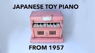 Japanese Toy Piano from 1957 has electric bells inside