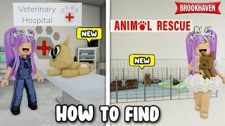 HOW TO FIND NEW **VETERINARY HOSPITAL & ANIMAL RESCUE** IN BROOKHAVEN RP ROBLOX  