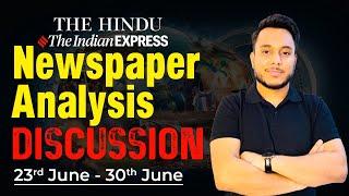 The Hindu Newspaper Analysis  23rd June- 30th June  UPSC CSE