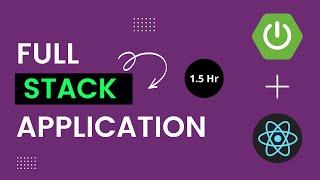 Full Stack Spring Boot and React CRUD 1.5 hours Course  Full Stack Web App  MySQL  Hibernate