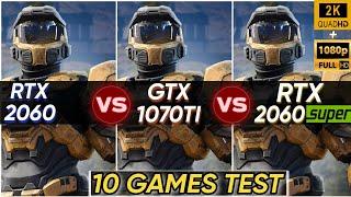 RTX 2060 vs GTX 1070 Ti vs RTX 2060 SUPER  10 Games Tested  How Big Difference  1440P & 1080P