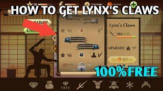 How to get lynxs claws free Shadow fight 2