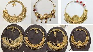 Latest Bridal Gold Nathiya Designs  #trendingvideo #viral #fashiontrends  #gold #nath