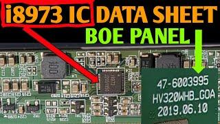 i8973 DC TO DC  IC DATA SHEET  HV320WHV_GOA PANEL REPAIR   एलिडि टिवि PANEL कैसे रिपियर करेंगे 