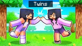 Playing Minecraft With My TWIN SISTER