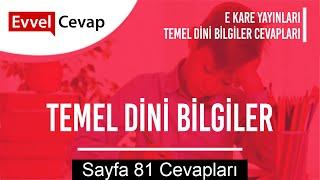 Temel Dini Bilgiler Ders Kitabı Cevapları E Yayınları Sayfa 81