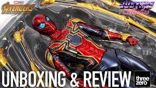 Threezero Iron Spider Avengers Infinity War DLX Unboxing & Review