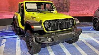 New 2024 Jeep Wrangler Willys 2.0-liter Turbo  Walkaround Exterior & Interior