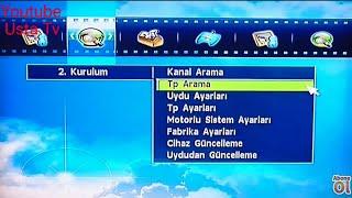 Sunny uydu alıcı kanal arama ve kanal taşıma