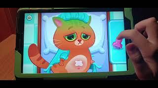 Играю в игру котик Бубу cat Bubbu. Веселимся вместе с котиком Бубу. Играем в игры.