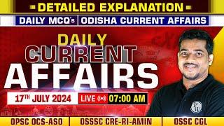 Daily Current Affairs  17th July2024  OPSC OCS-ASO OSSSC CRE-RI-AMIN OSSC CGL  OPSC Wallah