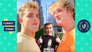 Ultimate Jake and Logan Paul Brothers ft. Dwarf Mamba Vine Comp March 2018  Funny Vines V2