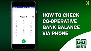 Check Co-Operative Bank Balance Via Phone USSD Code