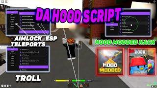 ROBLOX Da Hood Script  Hack GUI  Lock ESP Insta Kill Loop Kill Bind Silent Aim & More