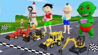 Pagal Bittu Sittu Aur Chirkut Ep 50  Toy Jcb Wala Cartoon  Jcb Tractor Cartoon  Gadi Wala Cartoon