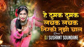 हे ठुमक ठुमक लचक लचक तिरकी तुझी चाल  Tuza Zaga Ga Varayvar Udto  DJ Sushant Soundane  Insta Viral