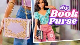 Disney Inspired Fashion  Rapunzel Cruella & More  How To Make Mini Crafts for Barbie  Book Purse