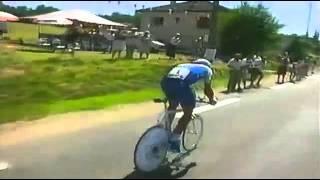 Indurain and Lance Armstrong time trial Tour 1994