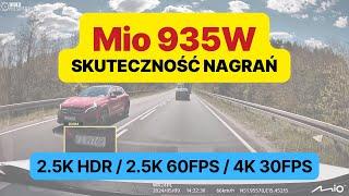 Kamera samochodowa Mio MiVue 935W @ 2.5K HDR  2.5K 60fps  4K 30fps