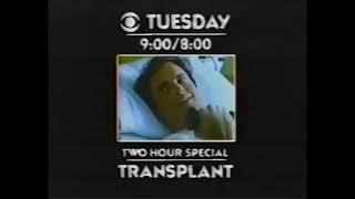 CBS Movie Transplant Promo 1979  Starring Kevin Dobson