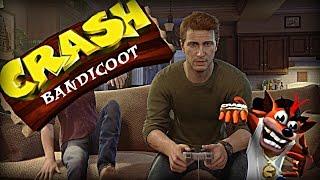 Uncharted 4 Easter Egg - Playing Crash Bandicoot