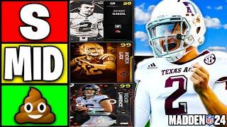 Ranking THE BEST QUARTERBACKS In Madden 24 Ultimate Team