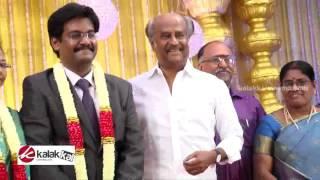 Rajinikanth at Director SP Muthuraman Family Wedding Reception