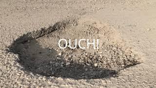 Slow motion pothole impact