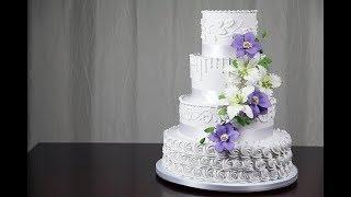 How To Make your Own Buttercream Wedding Cake  Part 2  Global Sugar Art