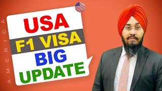 USA   F1 VISA BIG UPDATE   STUDY VISA UPDATES 2024  USA CANADA UK