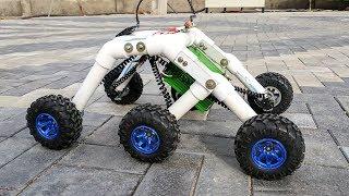 How to Make a Mars Rover  Rocker bogie Robot - Stair climbing