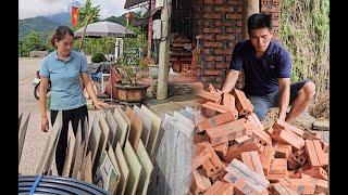 Buy floor tiles re-adjust the house move manure to the fields.