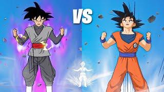 Goku vs. Goku Black in Fortnite