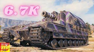 Conqueror Gun Carriage 6.7K Damage artillery SPG World of TanksWoT tank battle