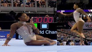 Simone Biles Slow Motion Floor Exercise FX Xfinity 2024 Championships Senior Women Session 2 Day 2